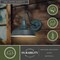Vaxcel Dorado 1 Light Dusk to Dawn Green White Farmhouse Barn Dome Outdoor Wall Lantern T0482 - alternate 4